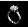 Image 4 : 1.49 ctw Diamond Ring - 14KT White Gold