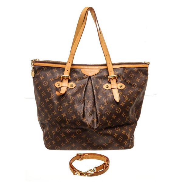Louis Vuitton Brown Palermo GM Totes Bag