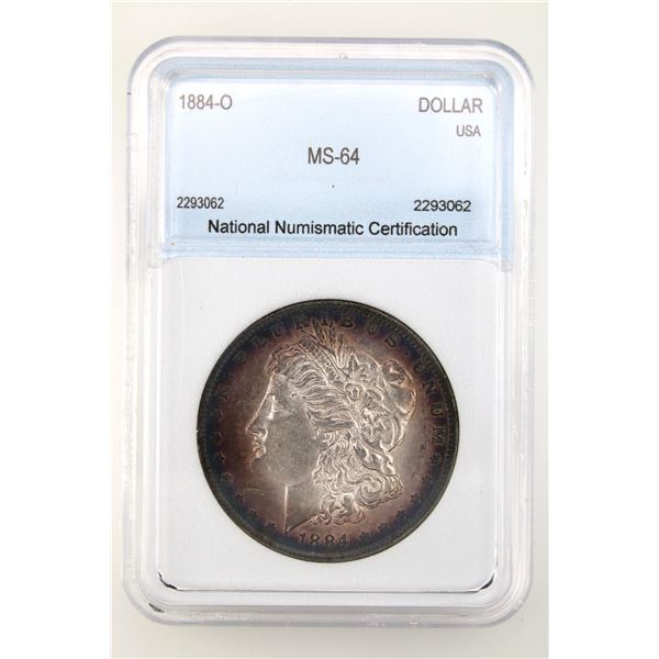 1884-O Morgan Silver Dollar NNC MS-64  Price Guide $150 EXCELLENT TONING!!