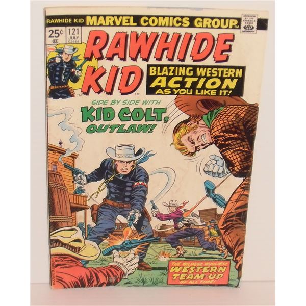 Rawhide Kid Marvel Comics Vol 1 #121 July 1974 old Western Comic Book - bande dessinée Cowboy