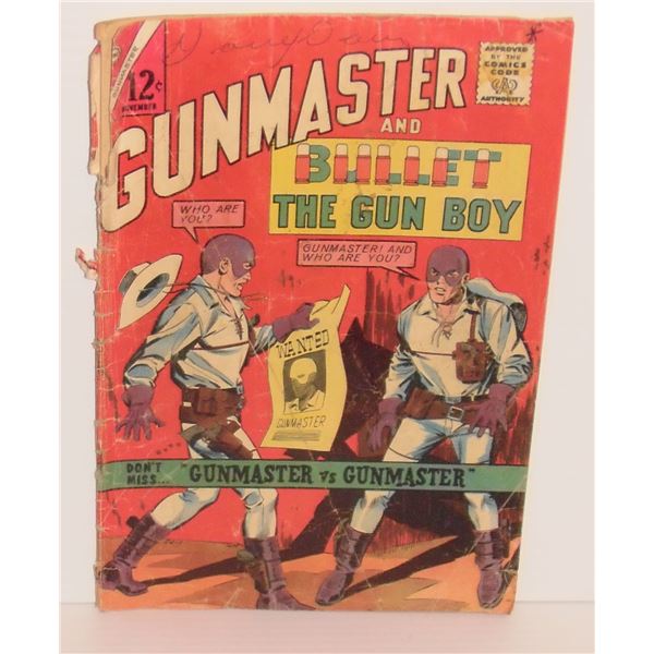 Gunmaster DC Comics Vol 1 #2 November 1961 12 cents very old comic book - bande dessinée vieille