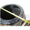 Image 8 : Planter/Vessel w/ Mirrored Hexagonal Mosaic Tiles 24"D x 49"H