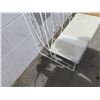 Image 3 : White Bench Style Metal 2-Tier Display Stand