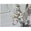 Image 3 : Tall White Metal 5 Cup Candle Holder w/ Pedestal Base