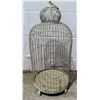 Image 1 : Metal Footed Bird Cage w/ Hanging Option at Top