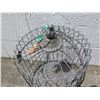 Image 2 : Round Metal Footed Bird Cage w/ Opening & Hanging Option at Top