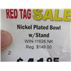 Image 8 : Aluminum Nickel Plated Bowl w/ Stand (Retail $149, Sale $42)