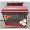 Image 1 : Winward Burgundy Lantern w/ Side Opening 14.75" (Retail $129)
