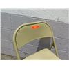 Image 2 : Qty 24 Folding Metal Chairs 19"x8"x38"H