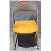 Image 1 : Qty 12 Folding Metal Chairs - 8 w/ Wooden Seats