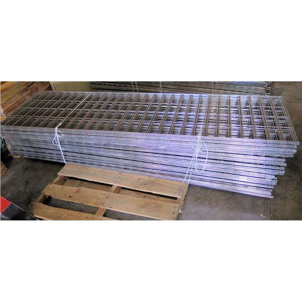 Qty Approx. 40 Expanded Metal Wire Framing or Mounted Racks