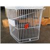 Image 3 : White Double Dome Bird Cage (No Base) 20"H