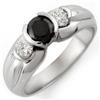 Image 1 : FINE .85ctw ACA CERTIFIED WHITE & BLACK DIAMOND RING