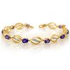 Image 1 : BRACELET 5.60ctw CERTIFIED DIAMOND & TANZANITE BRACELET