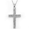 Image 1 : CROSS NECKLACE 0.60ctw ACA CERTIFIED DIAMOND 14KT GOLD