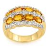 Image 1 : RING 3.75ctw ACA CERTIFIED DIAMOND & YELLOW SAPPHIRE