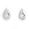 Image 1 : ACA CERTIFIED 0.75ctw DIAMOND STUD EARRINGS WHITE GOLD