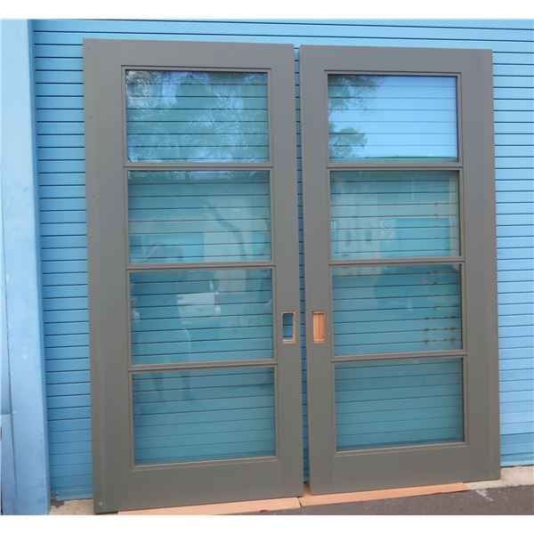 Qty 2 Sliding Doors with Performance Insulated Glass, Retail $11,400