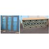 Image 1 : Qty 3 Folding Doors w/ Custom-Carved Inset Panel