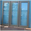 Image 2 : Qty 3 Folding Doors w/ Custom-Carved Inset Panel
