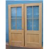 Image 1 : Pair of Swing Doors (White Oak on exterior & Western Red Cedar on interior)