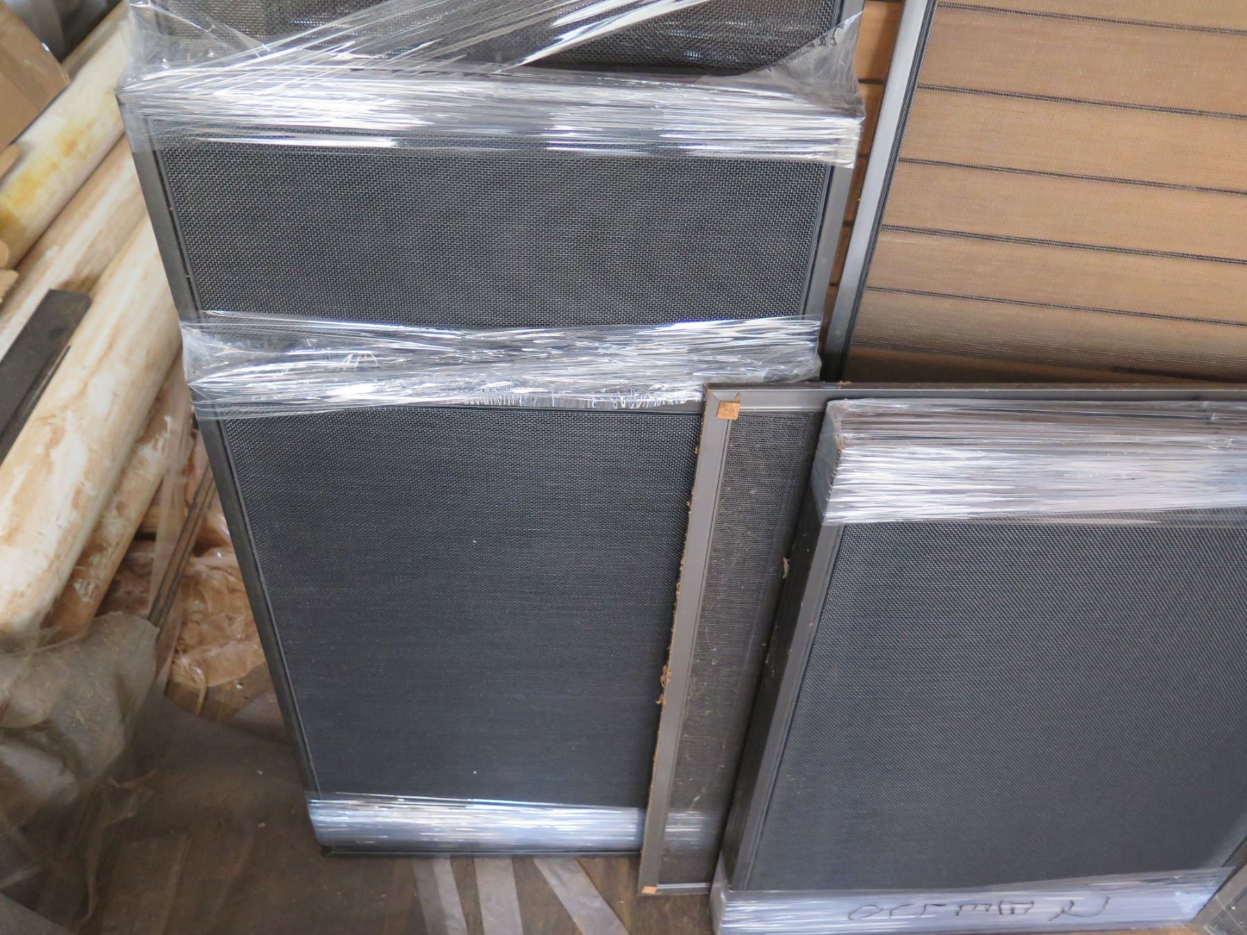 Misc. aluminum box frame screens. Various sizes.