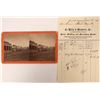 Image 1 : Prescott Stereoview  of Main Street and Territorial Billhead  [137347]
