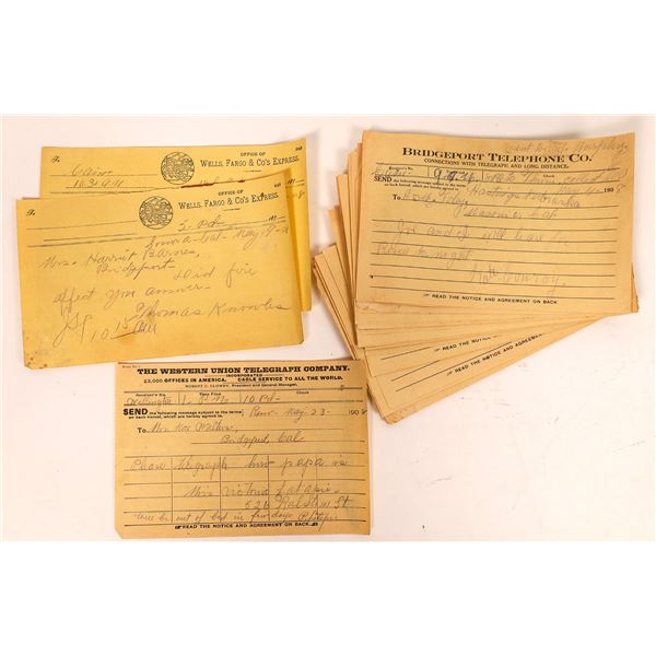 Bridgeport Telephone Co. Telegraph Message Collection  [132630]