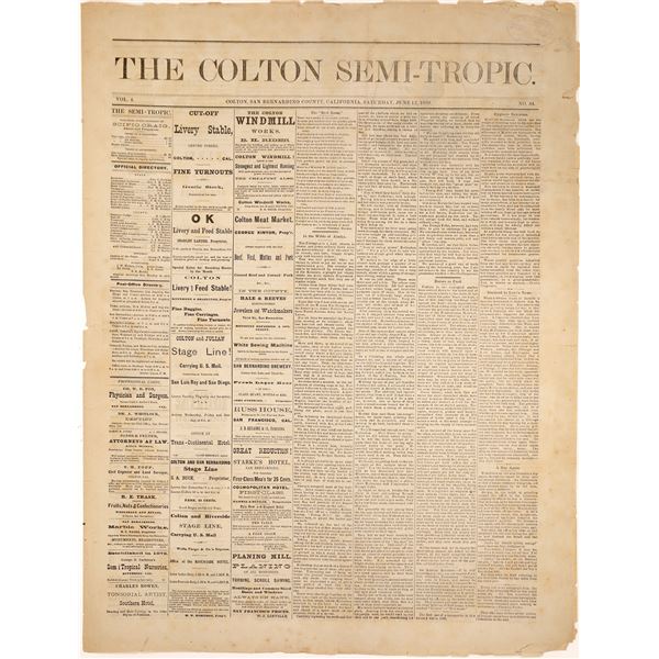 Old Colton California Newspaper Section  [136027]