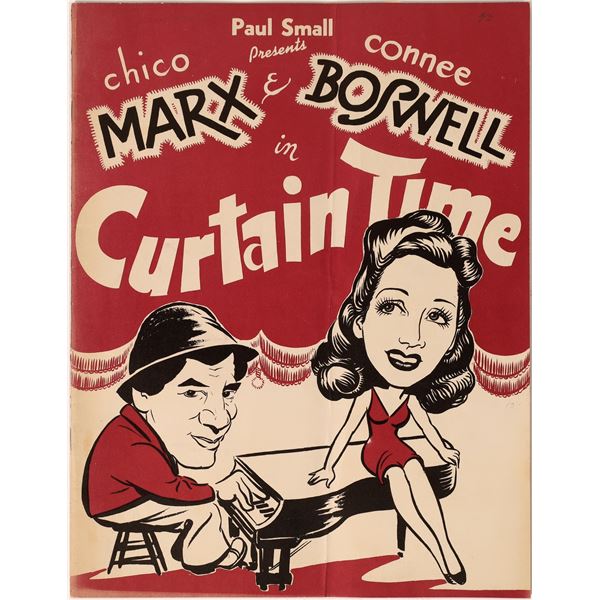 Chico Marx & Connee Boswell 1943 Theatre Program  [136008]