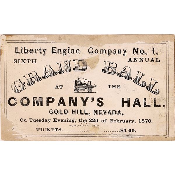 Gold Hill Fire Department Ticket to their Grand Ball  [132581]