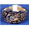 Image 1 : Unique Gold Nugget and Diamond Ring  [133842]