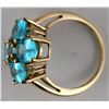 Image 2 : Aqua Blue Flower Ring  [137760]