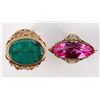Image 1 : Man's Emerald Ring/Woman's Topaz Ring  [137291]