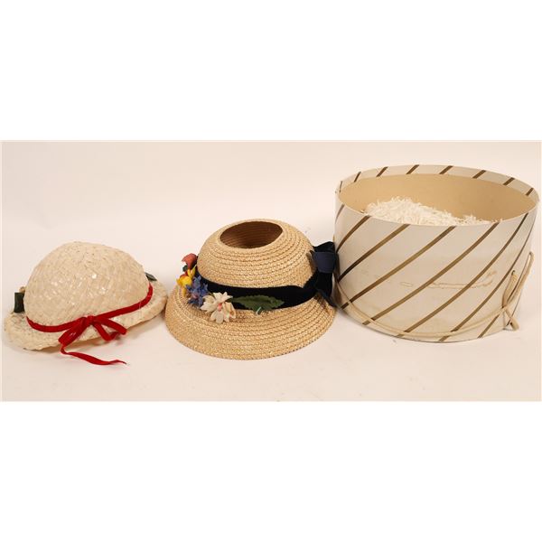 Straw Style Bonnet Style Hats (2)  [136678]