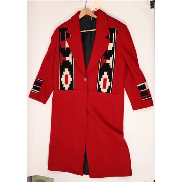 Red Southwestern Style Coat  [136569]