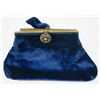 Image 1 : Vintage Antique Blue Velvet Purse  [137084]