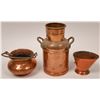Image 1 : Vintage Hand-Hammered Copper Vessels (Lot of 3)  [137552]