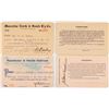 Image 1 : Iowa Railroad Annual Pass Pair: Muscatine and Manchester & Oneida  [138843]
