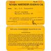 Image 1 : Nevada Northern Railway Company Annual Pass  [138875]