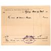 Image 1 : Virginia & Truckee Railroad Receipt for Revenue Stamps  [135267]