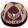 Image 1 : Spectacular Souvenir Cap Commemorating Lindbergh Flight from NY to Paris  [137429]