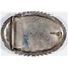 Image 2 : Turquoise and Coral Silver Belt Buckle  [137698]