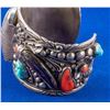 Image 2 : Silver and Turquoise Navajo Cuff Watch  [137691]