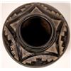 Image 2 : Tewa Pueblo Black on Blackware Native American Pottery Jar   [137544]