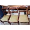 Image 1 : Antique Wooden Chairs with upholstered seat cushions (Set of 3 chairs)  [138784]
