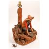 Image 2 : Figural Gold Panner Lamp  [121683]