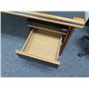 Image 8 : Time Office Italy Black Laminate & Wood Desk w/ Under Cabinet 80"x30"H