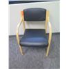 Image 1 : Wooden Office Upholstered Arm Chair 18"x23"