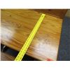Image 8 : Wooden Corner Nook Table 42"x27"x30"H & Bench 69"x20"